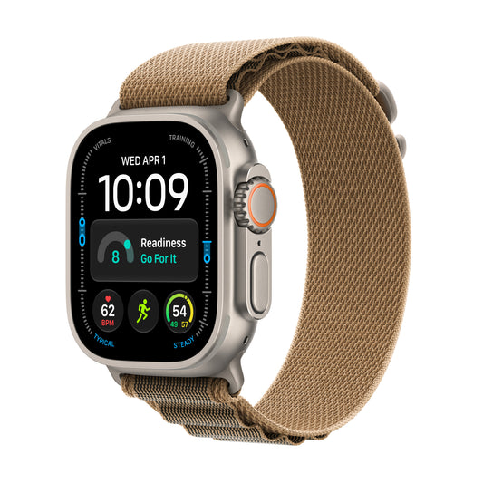 Apple Watch Ultra 4 GPS + Cellular 49mm Natural Titanium Case with Desert Alpine Loop - M - iSTYLE.hu