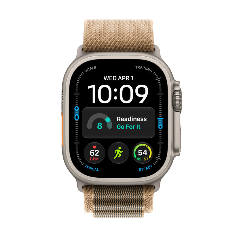Apple Watch Ultra 4 GPS + Cellular 49mm Natural Titanium Case with Desert Alpine Loop - M - iSTYLE.hu