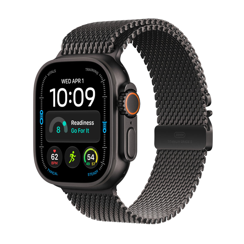 Apple Watch Ultra 4 GPS + Cellular 49mm Black Titanium Case with Black Titanium Milanese Loop - M - iSTYLE.hu