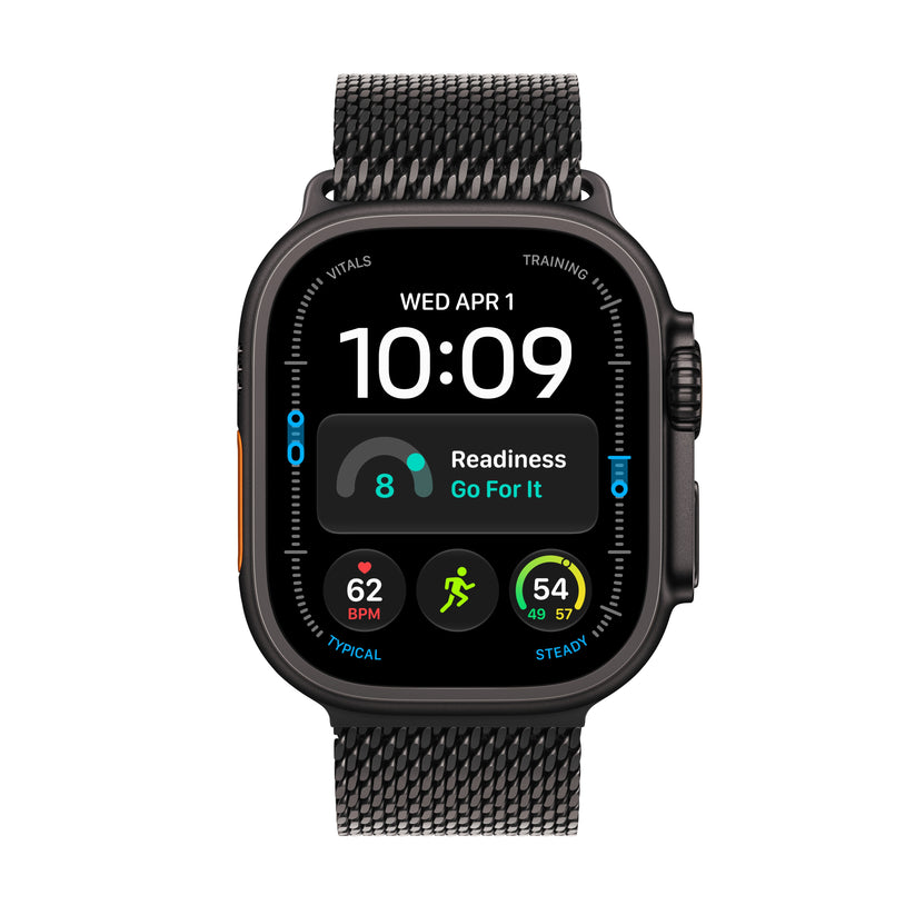 Apple Watch Ultra 4 GPS + Cellular 49mm Black Titanium Case with Black Titanium Milanese Loop - M - iSTYLE.hu