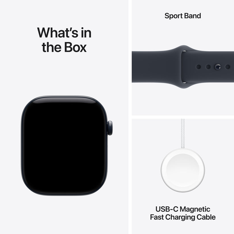 Apple Watch Series 12 GPS + Cellular 46mm Night Blue Ceramic Case with Navy Blue Sport Band - S/M - iSTYLE.hu