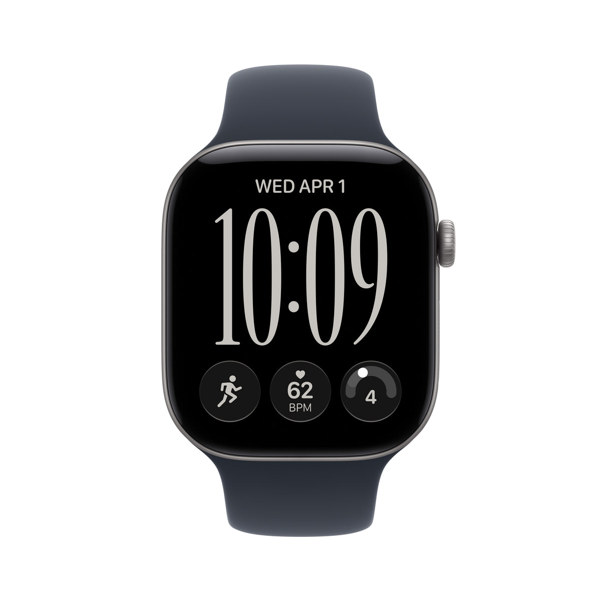 Apple Watch Series 12 GPS 46mm Space Grey Aluminium Case with Navy Blue Sport Band - M/L - iSTYLE.hu