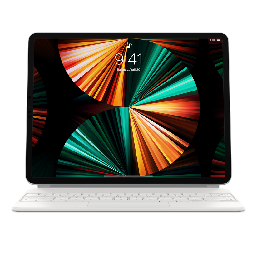 Magic Keyboard 12.9 hüvelykes iPad Prohoz (6. generáció) – ukrán – fehér - iSTYLE HU