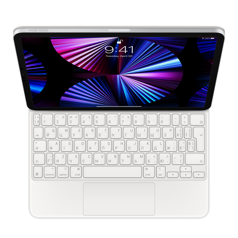 Magic Keyboard for iPad Pro 11–inch (4th generation) and iPad Air (5th generation) – ukrán – fehér - iSTYLE HU