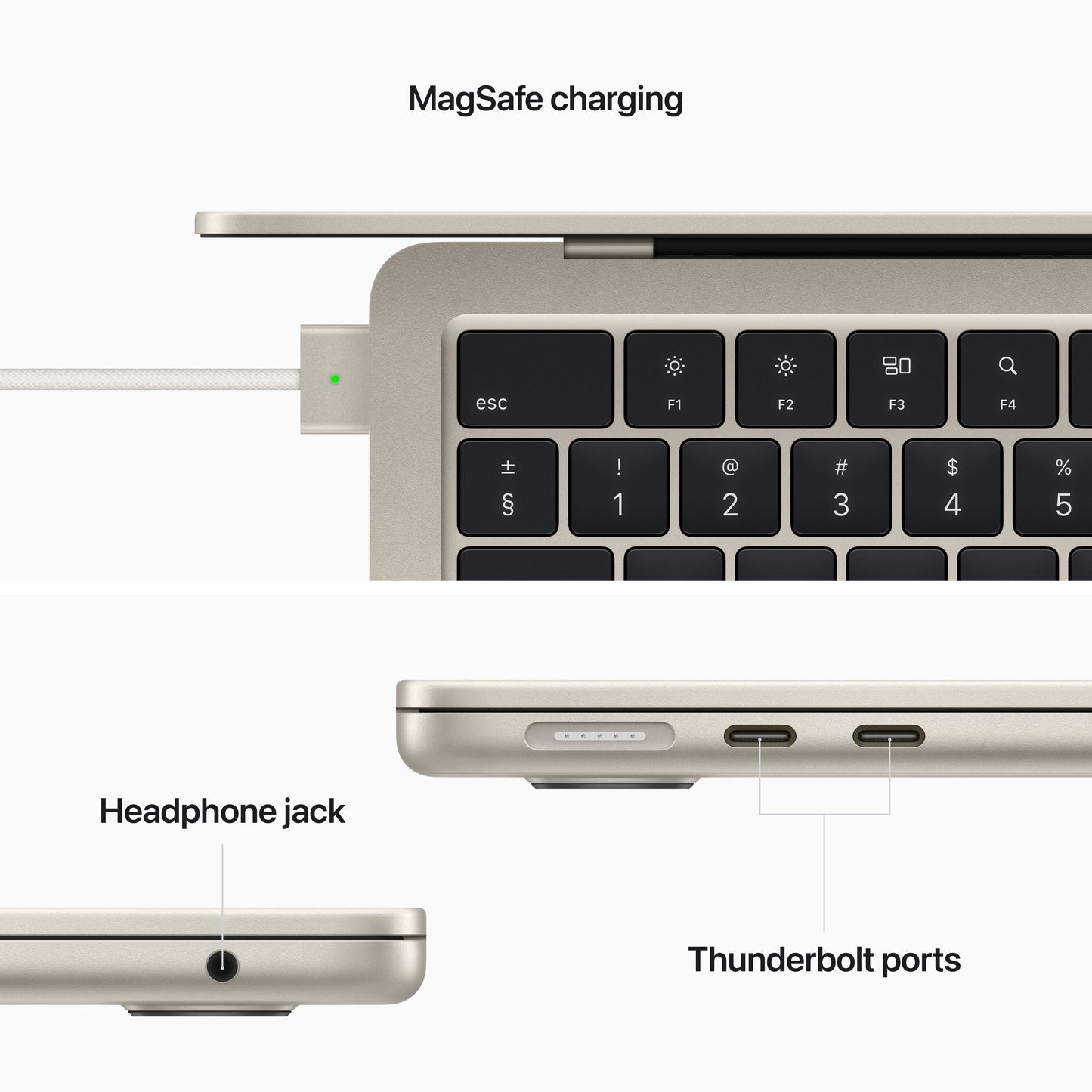 13 hüvelykes MacBook Air: Apple M2 chip 8 magos CPU-val és 8 magos GPU-val, 256 GB SSD - Starlight - iSTYLE HU