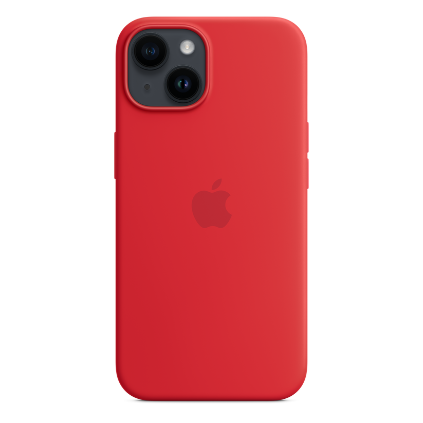 iPhone 14 MagSafe–rögzítésű szilikontok – (PRODUCT)RED - iSTYLE HU