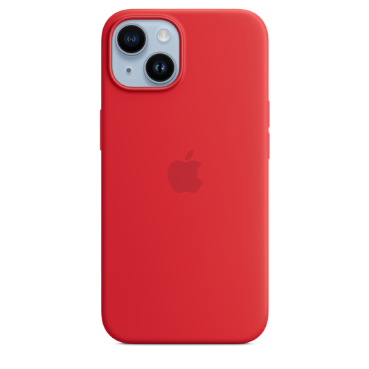iPhone 14 MagSafe–rögzítésű szilikontok – (PRODUCT)RED - iSTYLE HU