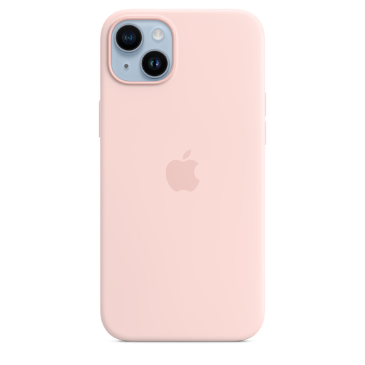 iPhone 14 Plus MagSafe–rögzítésű szilikontok – krétarózsaszín - iSTYLE HU