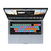 JCPal Verskin Final Cut Shortcuts Keyboard Cover (Transparent Black) for MacBook Air 13/15, MacBook Pro 14/16 (EU-Layout)