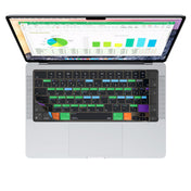 JCPal Verskin Excel Shortcuts Keyboard Cover (Transparent Black) for MacBook Air 13/15, MacBook Pro 14/16 (EU-Layout)