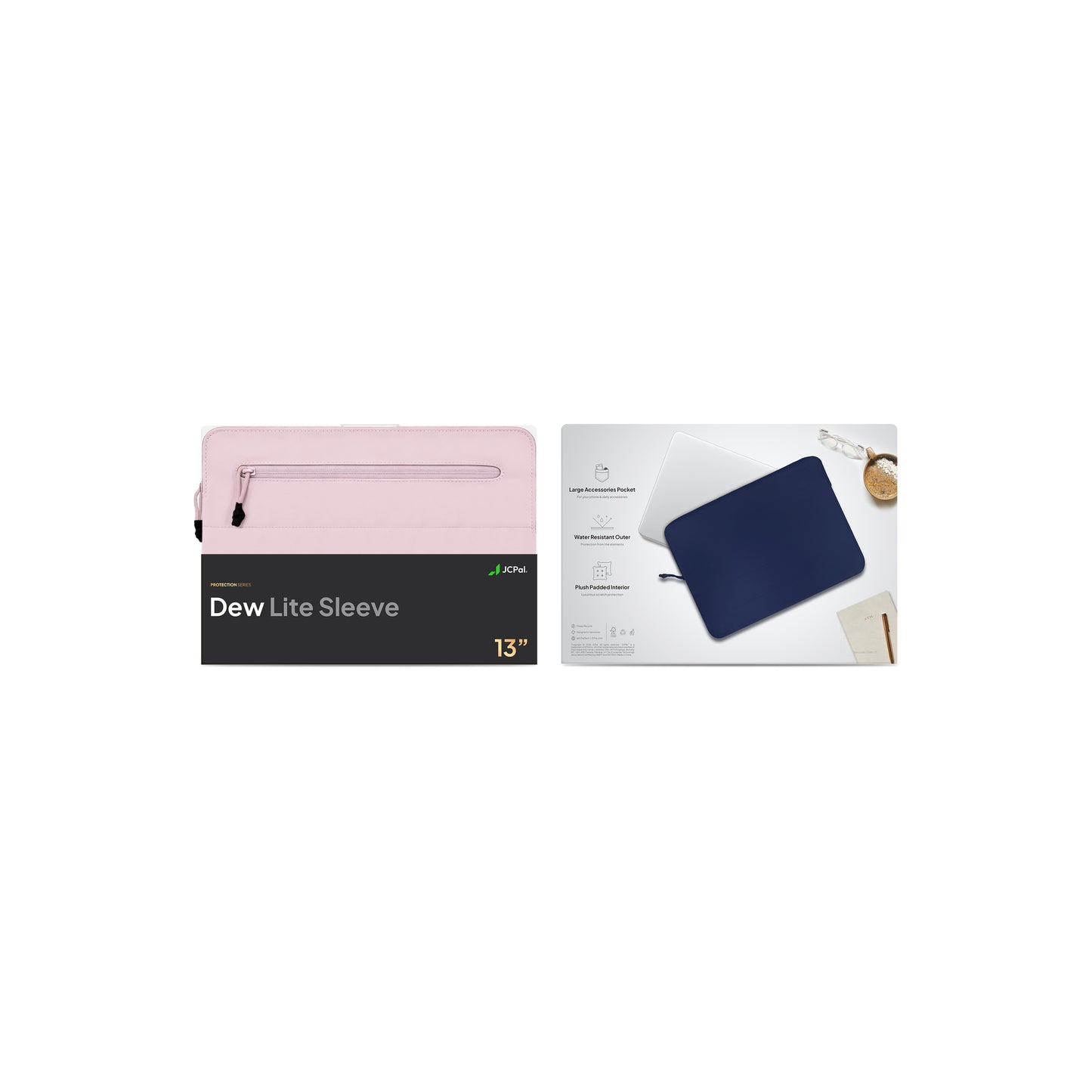 JCPal Dew sleeve MacBook Neo-hoz - hajnalpír
