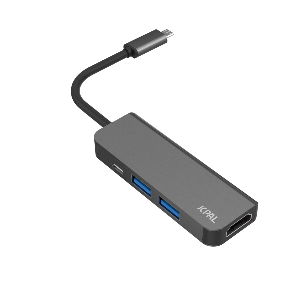 USB-C – HDMI adapter (két USB-porttal és töltési lehetőséggel)