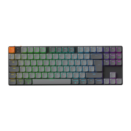 Keychron K1 V6 Bluetooth / USB-C gaming alacsony profilú mechanikus 2.0 red switch billentyűzet (Magyar kiosztás) - fekete-szürke