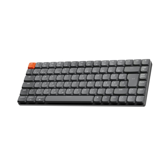 Keychron K3 Max Bluetooth / Vezeték nélküli / USB alacsony profilú Gateron mechanikus 2.0 red switch billentyűzet (Magyar kiosztás) - fekete-szürke