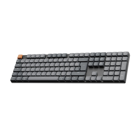 Keychron K5 Max Bluetooth / Vezeték nélküli / USB alacsony profilú mechanikus 2.0 red switch billentyűzet (Magyar kiosztás) - fekete-szürke