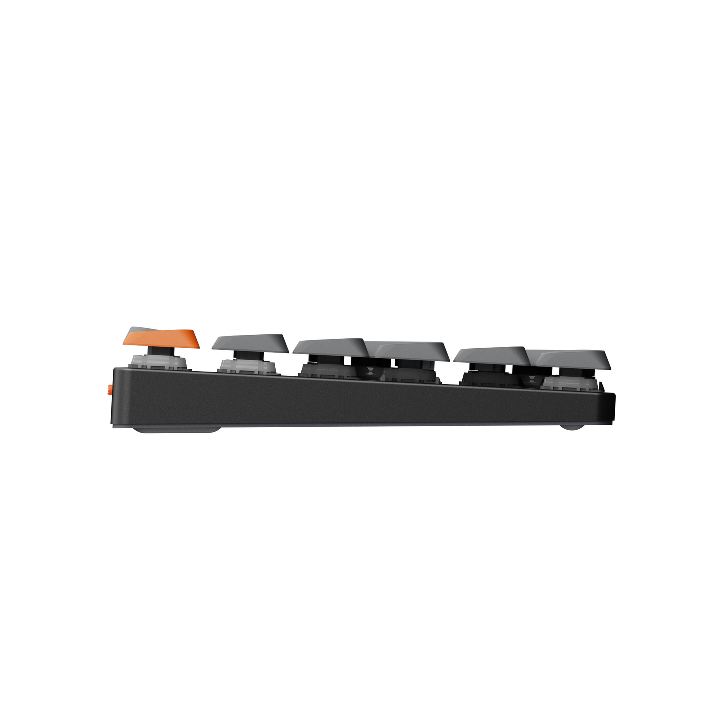 Keychron K5 Max Bluetooth / Vezeték nélküli / USB alacsony profilú mechanikus 2.0 red switch billentyűzet (Magyar kiosztás) - fekete-szürke