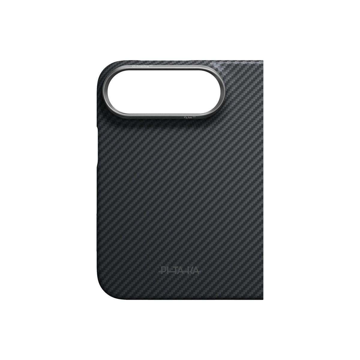 Pitaka Edge Case, Hátoldali tok, Black/Grey Twill - iPhone Duo