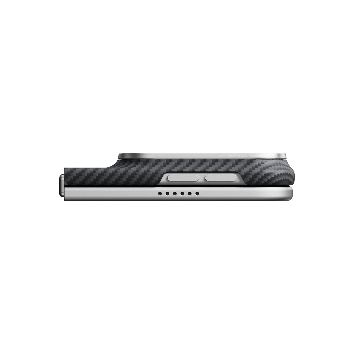 Pitaka Edge Case, Hátoldali tok, Black/Grey Twill - iPhone Duo