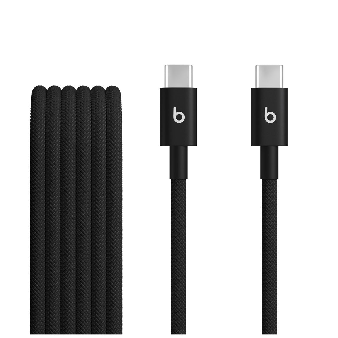 Beats USB-C — USB-C szőtt borítású kábel (2 darabos csomag) — fotonfekete