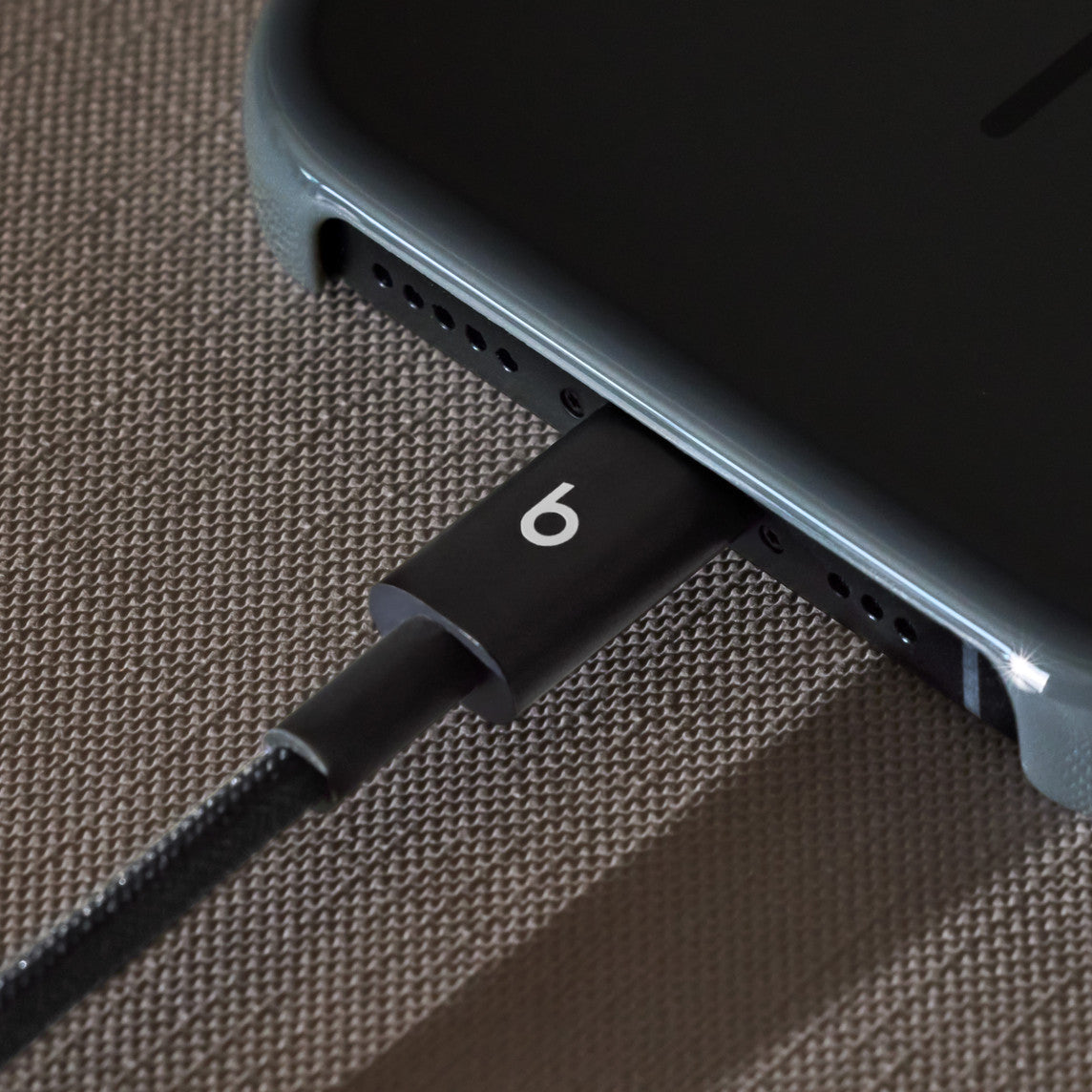 Beats USB-C — USB-C szőtt borítású kábel (2 darabos csomag) — fotonfekete