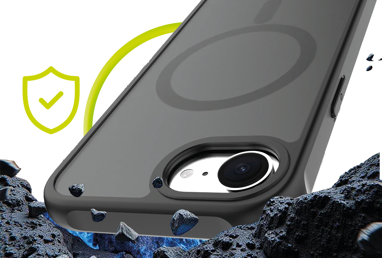 Mobile Origin Hybrid MagSafe tok, matt fekete - iPhone 16e