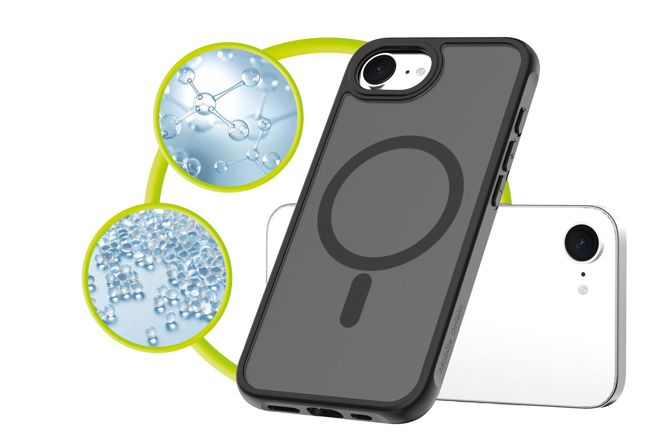 Mobile Origin Hybrid MagSafe tok, matt fekete - iPhone 16e
