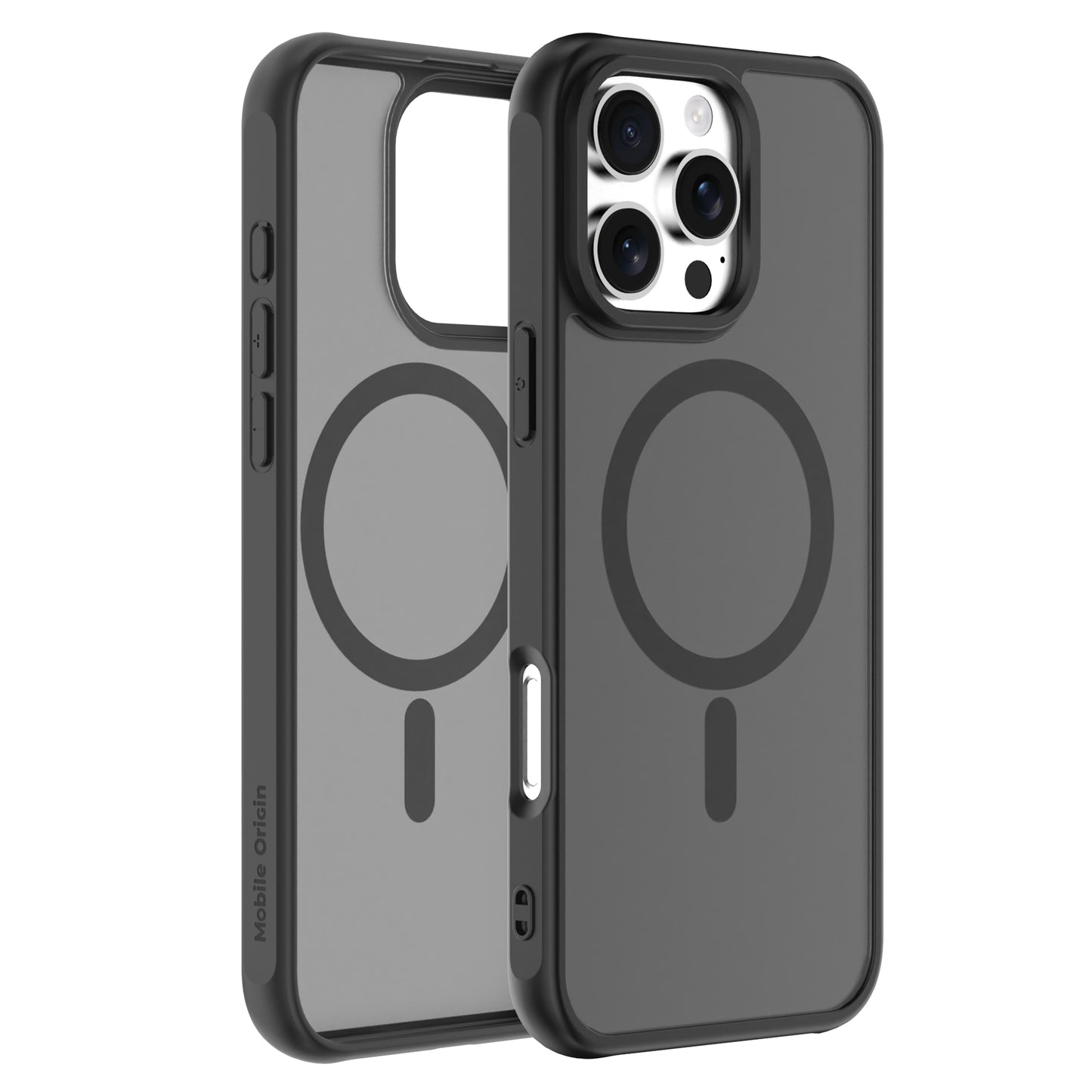 Mobile Origin Hybrid MagSafe tok, matt fekete - iPhone 16 Pro Max