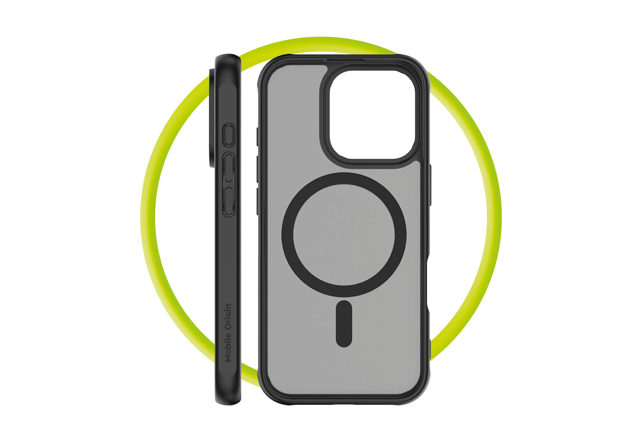 Mobile Origin Hybrid MagSafe tok, matt fekete - iPhone 16 Pro Max