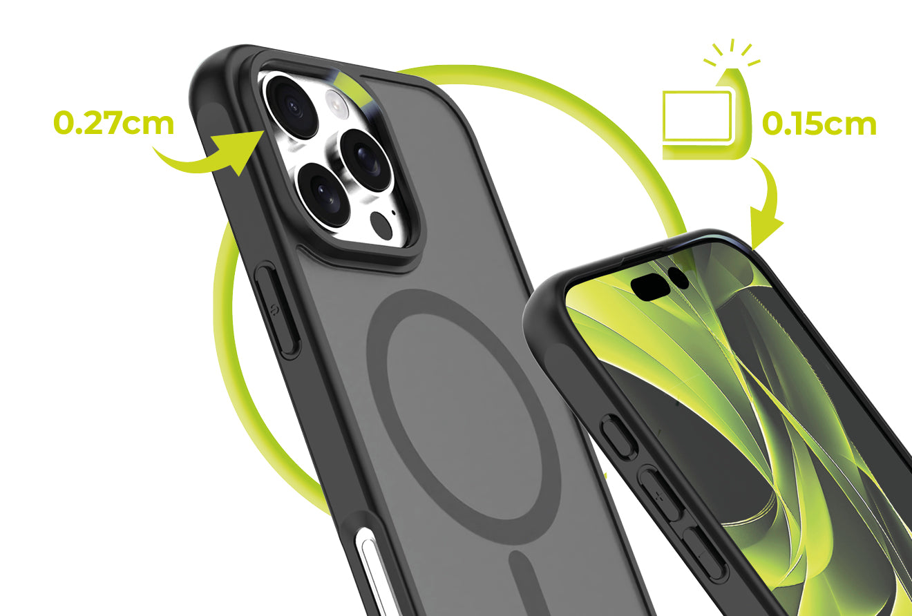 Mobile Origin Hybrid MagSafe tok, matt fekete - iPhone 16 Pro Max