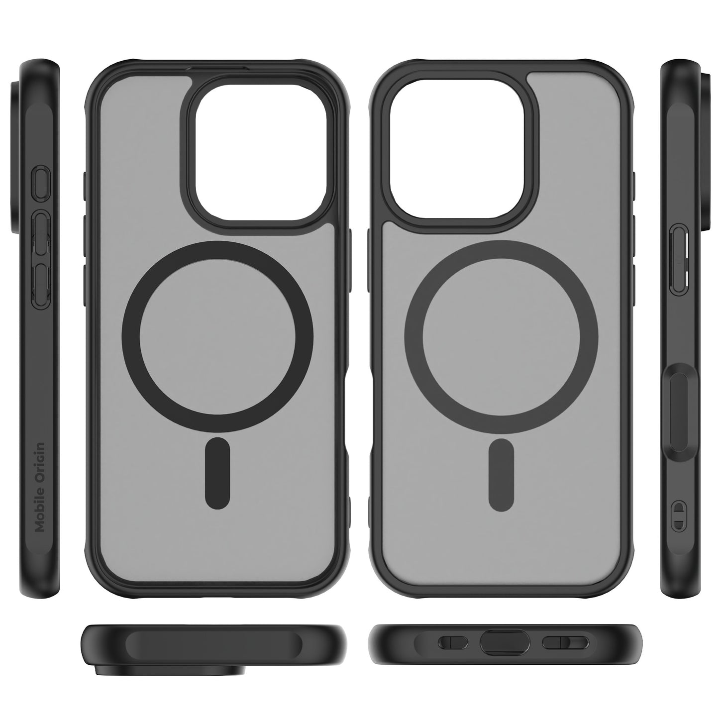Mobile Origin Hybrid MagSafe tok, matt fekete - iPhone 16 Pro