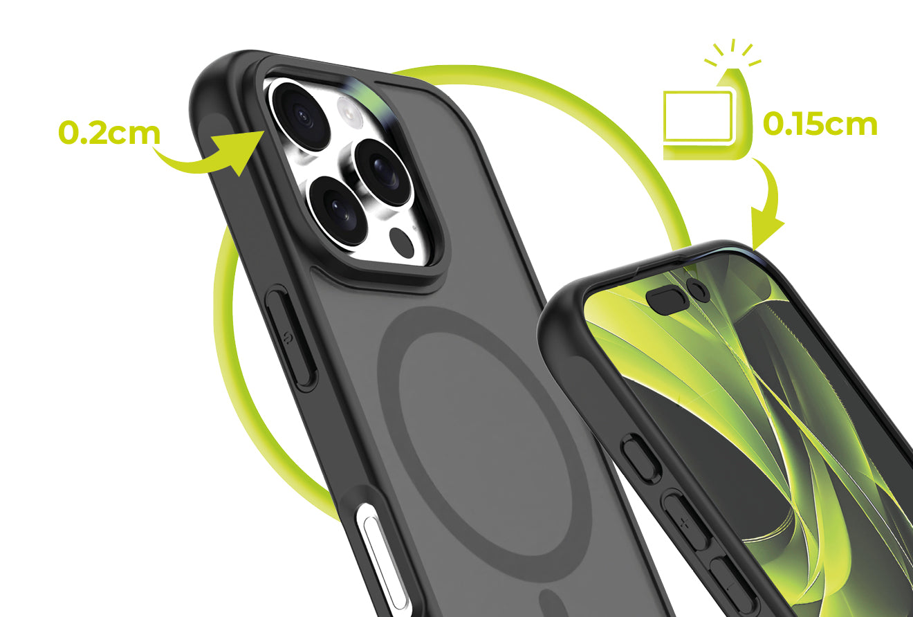Mobile Origin Hybrid MagSafe tok, matt fekete - iPhone 16 Pro