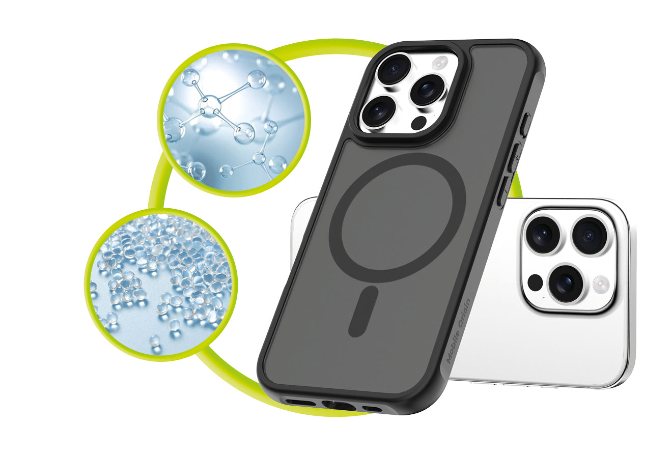 Mobile Origin Hybrid MagSafe tok, matt fekete - iPhone 16 Pro