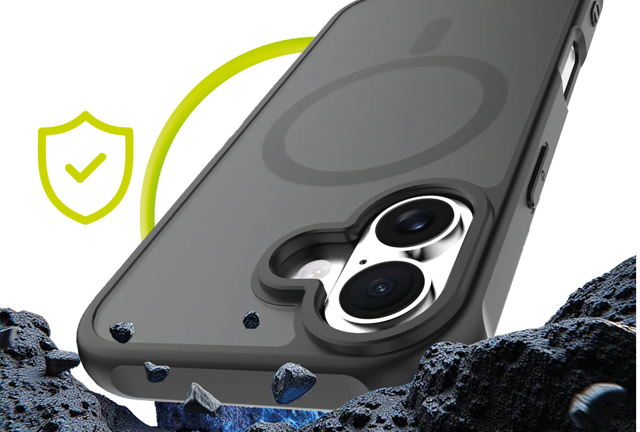 Mobile Origin Hybrid MagSafe tok, matt fekete - iPhone 16