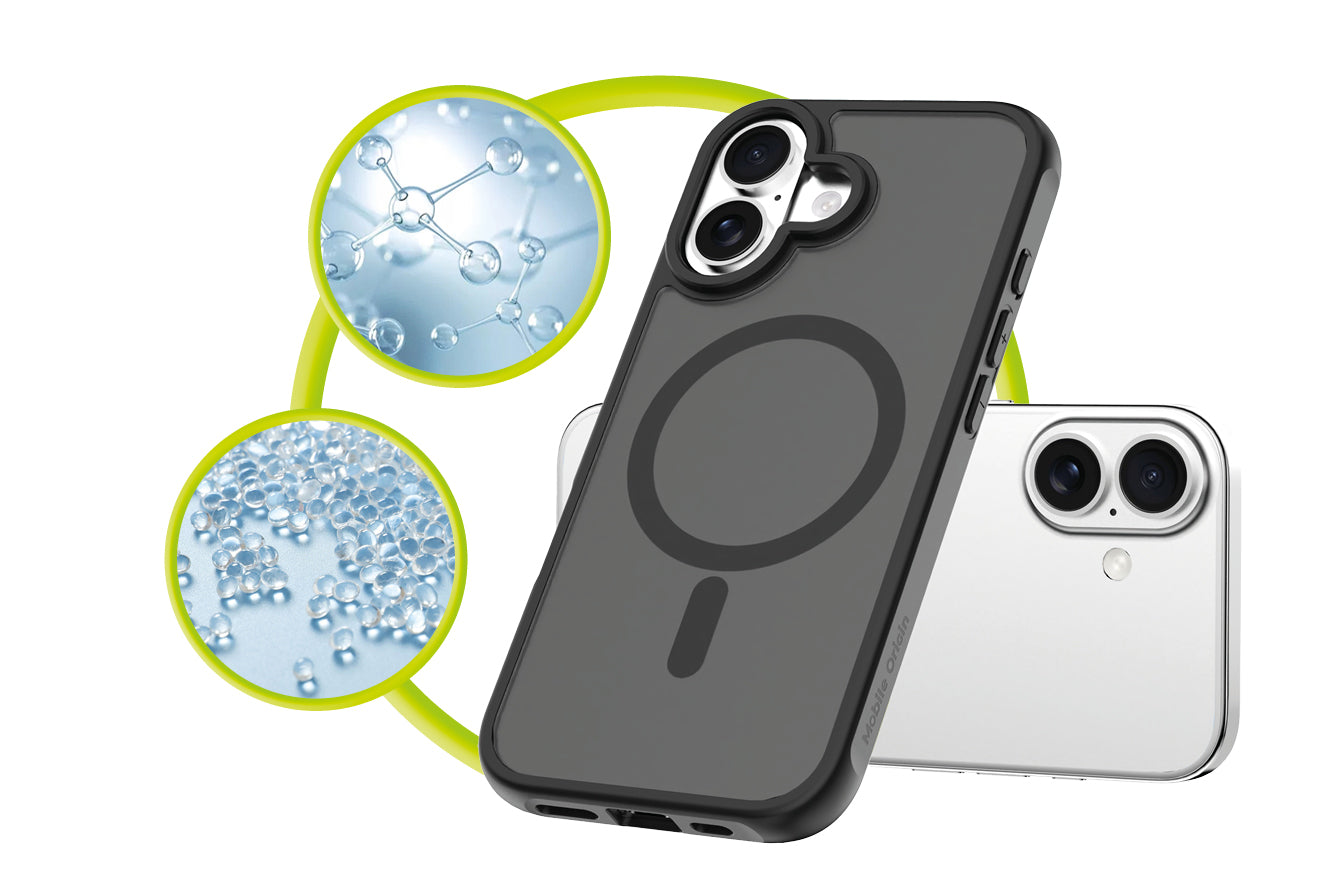 Mobile Origin Hybrid MagSafe tok, matt fekete - iPhone 16