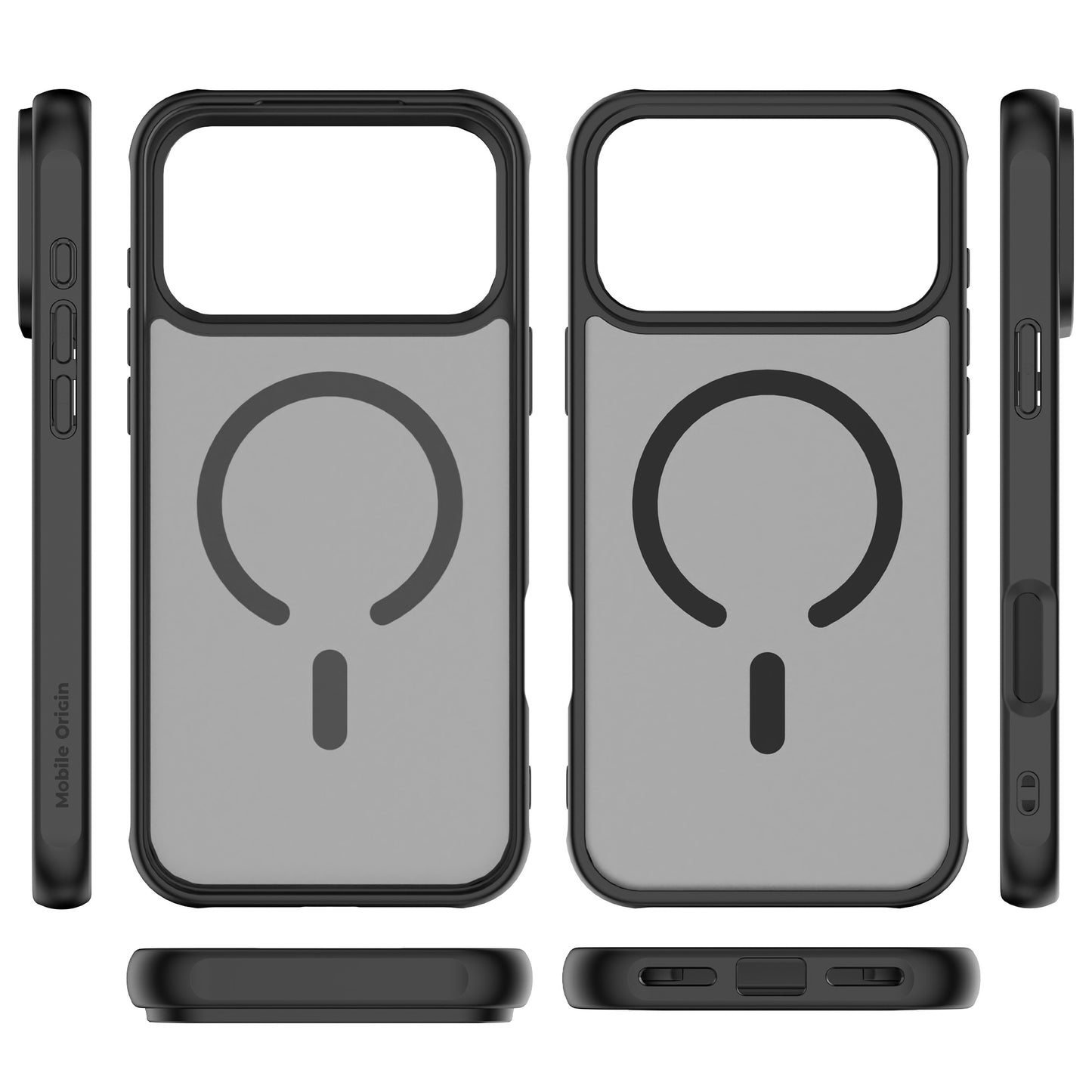 Mobile Origin Hybrid MagSafe tok, matt fekete - iPhone 17 Pro Max