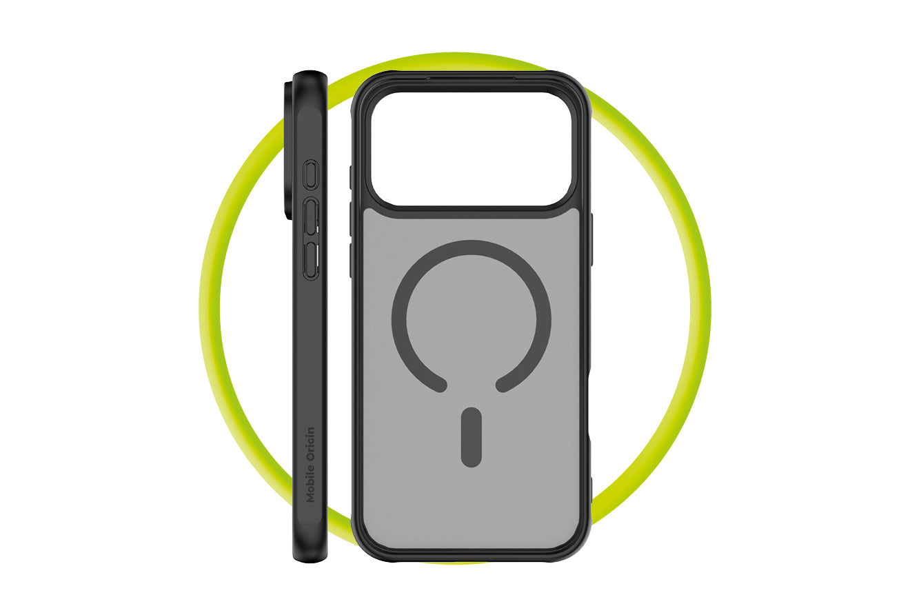 Mobile Origin Hybrid MagSafe tok, matt fekete - iPhone 17 Pro Max