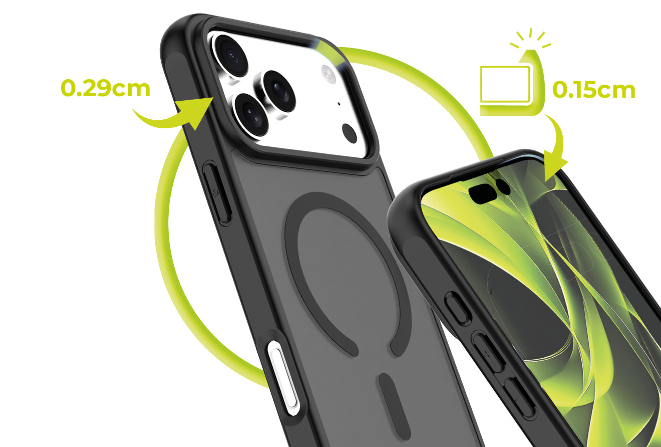 Mobile Origin Hybrid MagSafe tok, matt fekete - iPhone 17 Pro Max