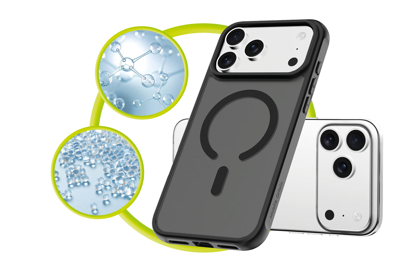Mobile Origin Hybrid MagSafe tok, matt fekete - iPhone 17 Pro Max