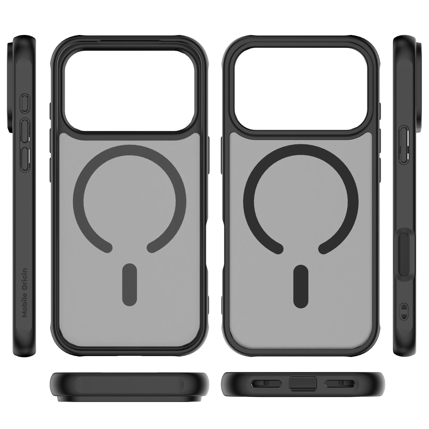Mobile Origin Hybrid MagSafe tok, matt fekete - iPhone 17 Pro