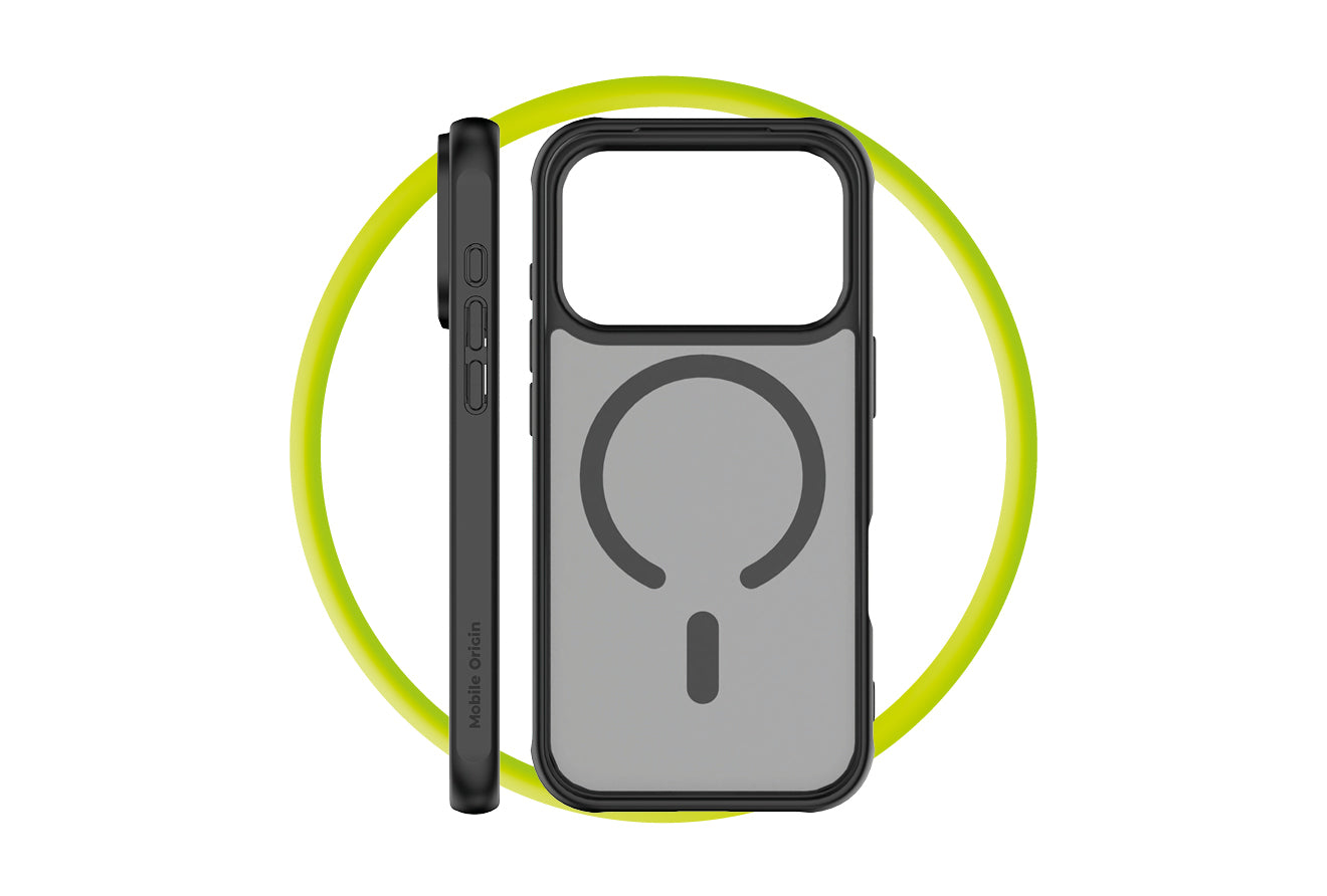 Mobile Origin Hybrid MagSafe tok, matt fekete - iPhone 17 Pro
