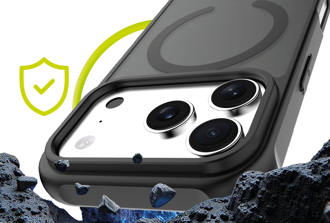 Mobile Origin Hybrid MagSafe tok, matt fekete - iPhone 17 Pro