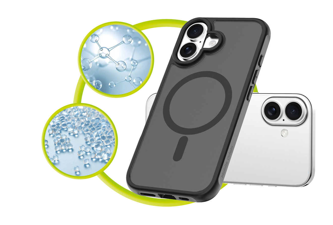 Mobile Origin Hybrid MagSafe tok, matt fekete - iPhone 17