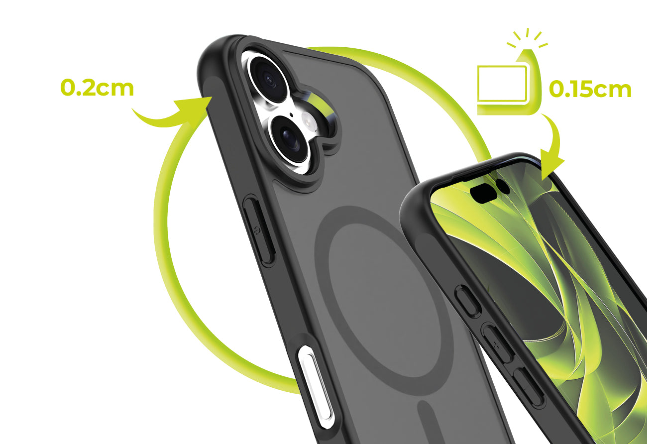 Mobile Origin Hybrid MagSafe tok, matt fekete - iPhone 17