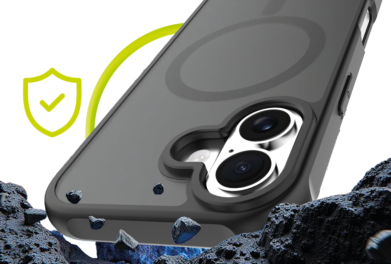 Mobile Origin Hybrid MagSafe tok, matt fekete - iPhone 17