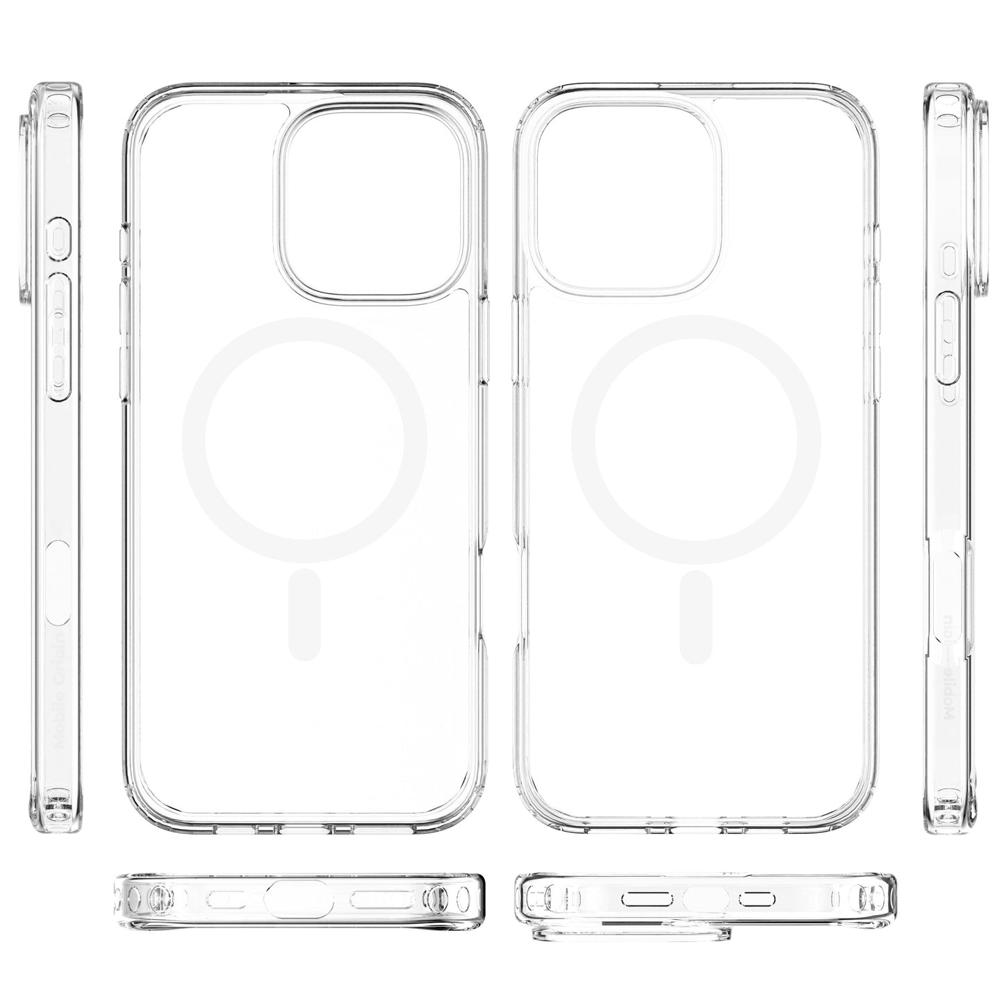 Mobile Origin Hybrid MagSafe tok, átlátszó - iPhone 16 Pro Max