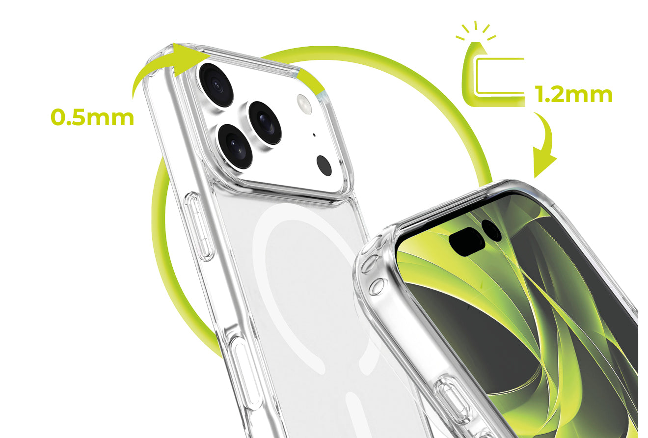 Mobile Origin Hybrid MagSafe tok, átlátszó - iPhone 17 Pro