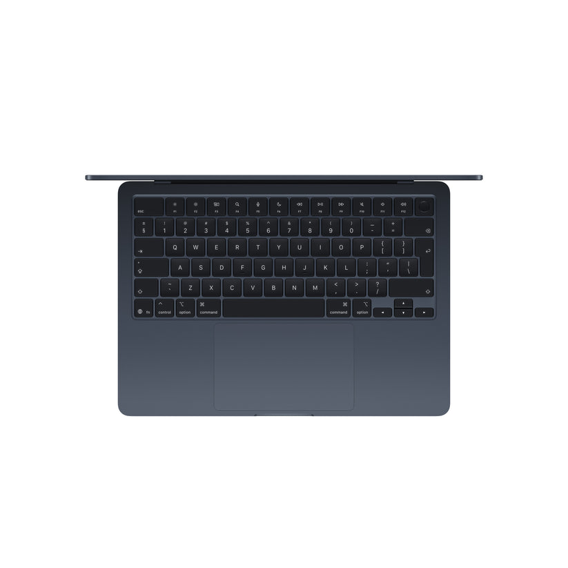 13 hüvelykes MacBook Air: Apple M5 chip 10 magos CPU-val és 10 magos GPU-val, 2TB SSD, 32GB RAM, Háttér-világítású Magic Keyboard Touch ID-val, 35 wattos, kétportos USB‑C adapterrel – nemzetközi angol - éjfekete CTO