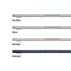 13 hüvelykes MacBook Air: Apple M5 chip 10 magos CPU-val és 10 magos GPU-val, 512GB SSD, 32GB RAM, Háttér-világítású Magic Keyboard Touch ID-val, 70 wattos USB‑C adapterrel – nemzetközi angol - éjfekete CTO