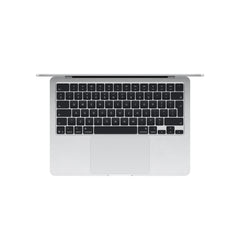 13 hüvelykes MacBook Air: Apple M5 chip 10 magos CPU-val és 10 magos GPU-val, 4TB SSD, 32GB RAM, Háttér-világítású Magic Keyboard Touch ID-val, 70 wattos USB‑C adapterrel – nemzetközi angol - ezüst CTO
