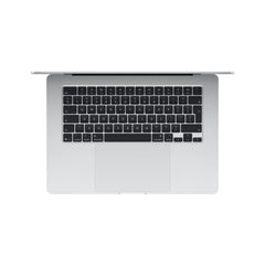 15 hüvelykes MacBook Air: Apple M5 chip 10 magos CPU-val és 10 magos GPU-val, 2TB SSD, 32GB RAM, Háttér-világítású Magic Keyboard Touch ID‑val, 70 wattos adapterrel – nemzetközi angol - ezüst CTO